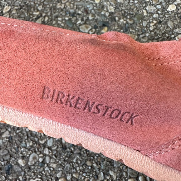 Birkenstock Coral Suede Ballet Shoes Slip On Flats Round Toe Birks Size 37 6 6.5 - Picture 6 of 10